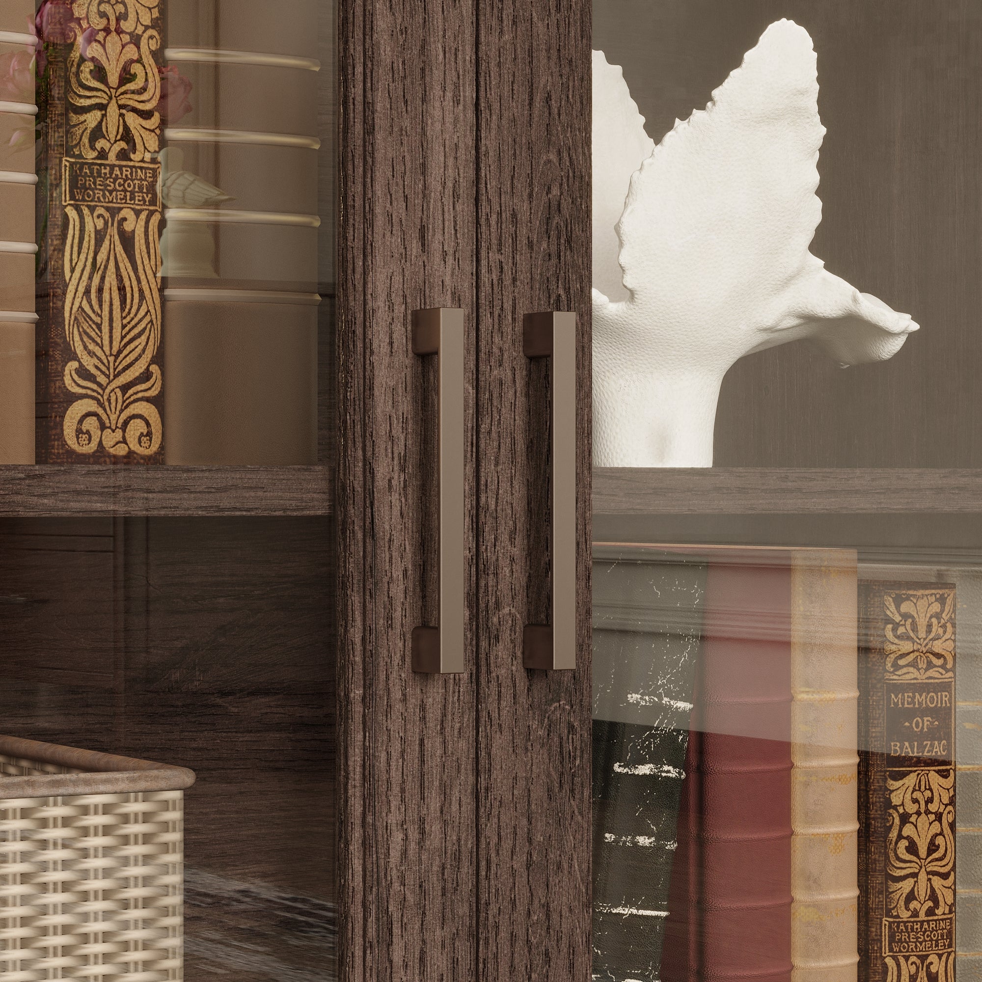 63" W Sideboard Cabinet Buffet Storage Cabinet