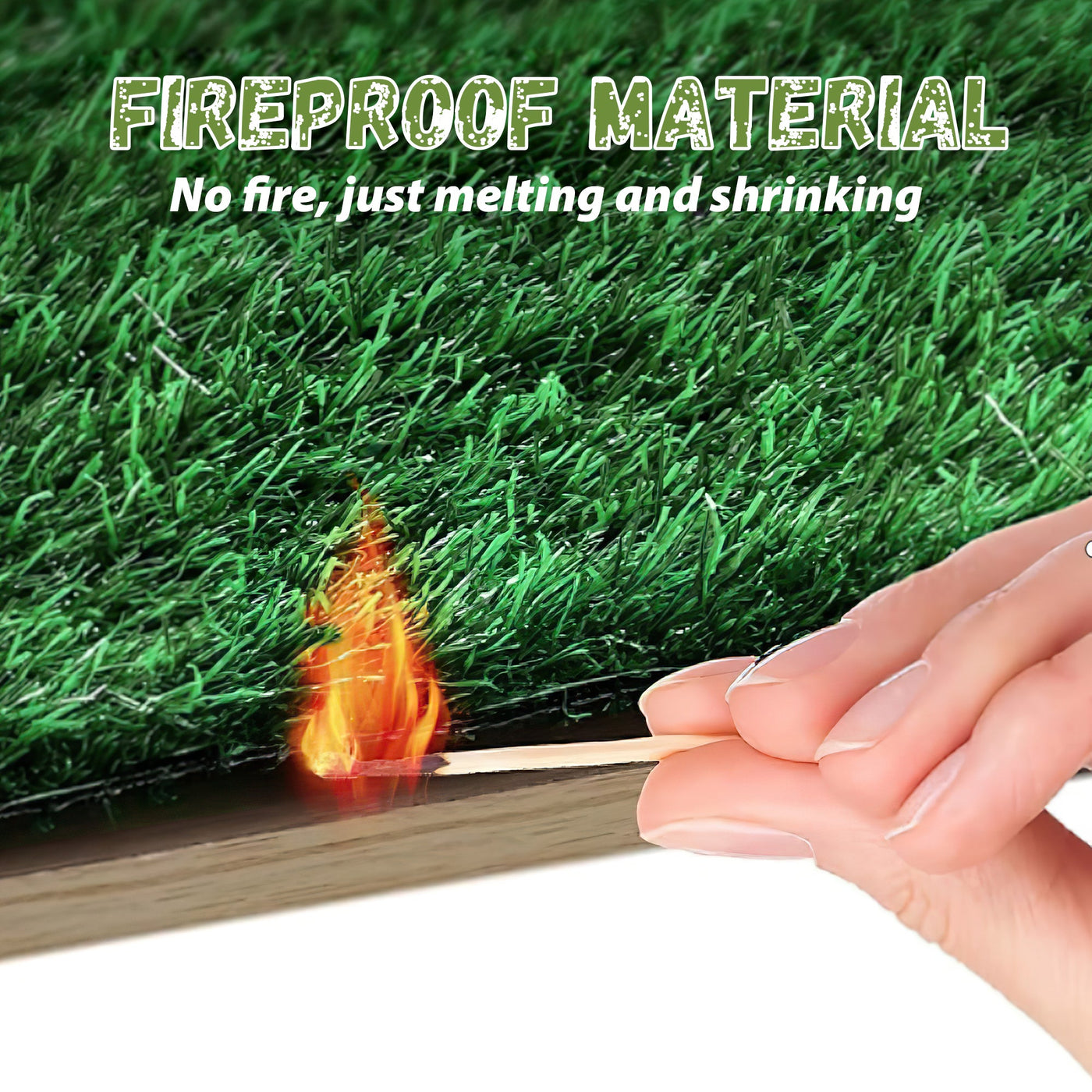 118" Natural Green Artificial Grass Turf Panels