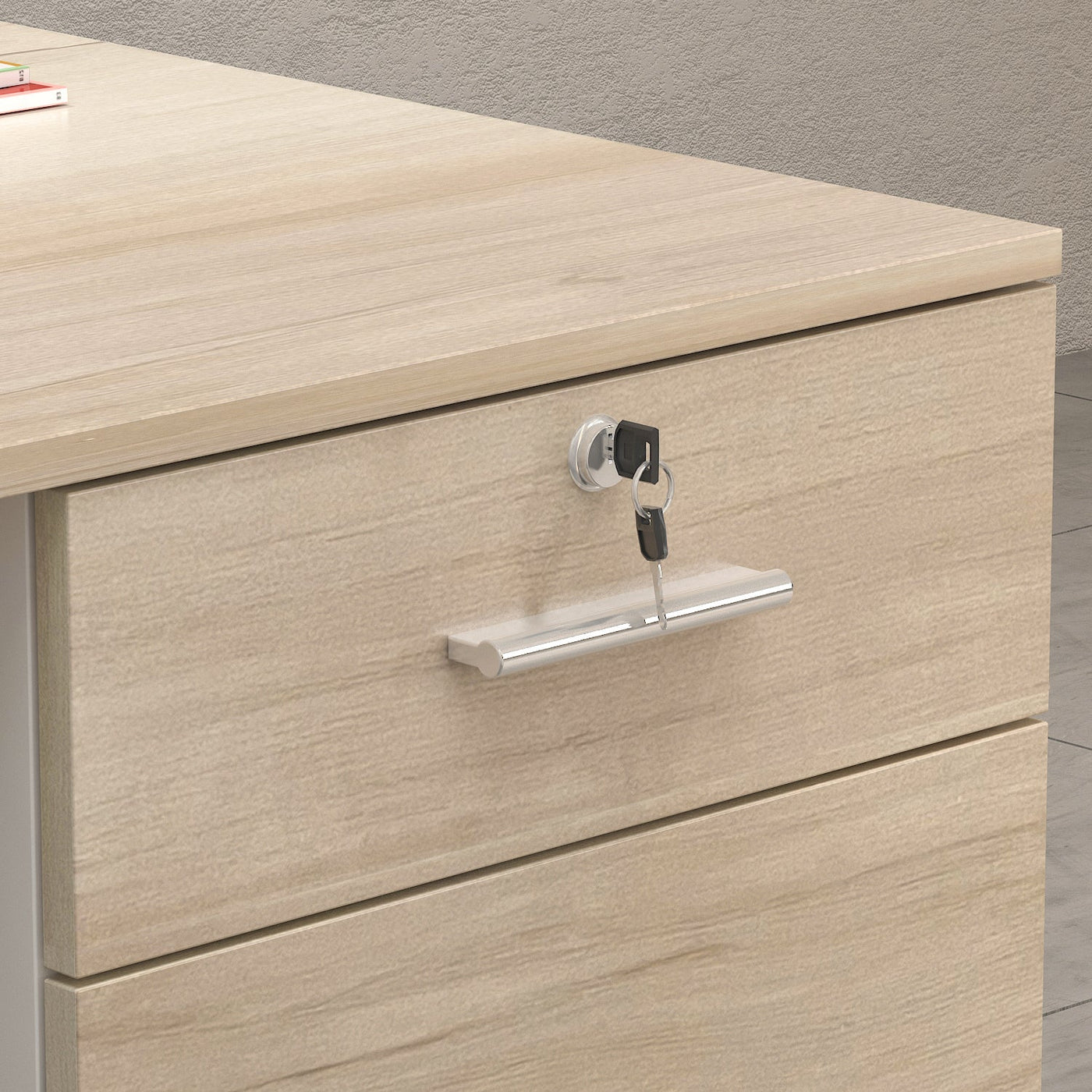 Reception Desk with Counter & Filing Cabinets for Checkout & Retail