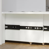 57.8" Modern White Storage Bed with Socket, view 11