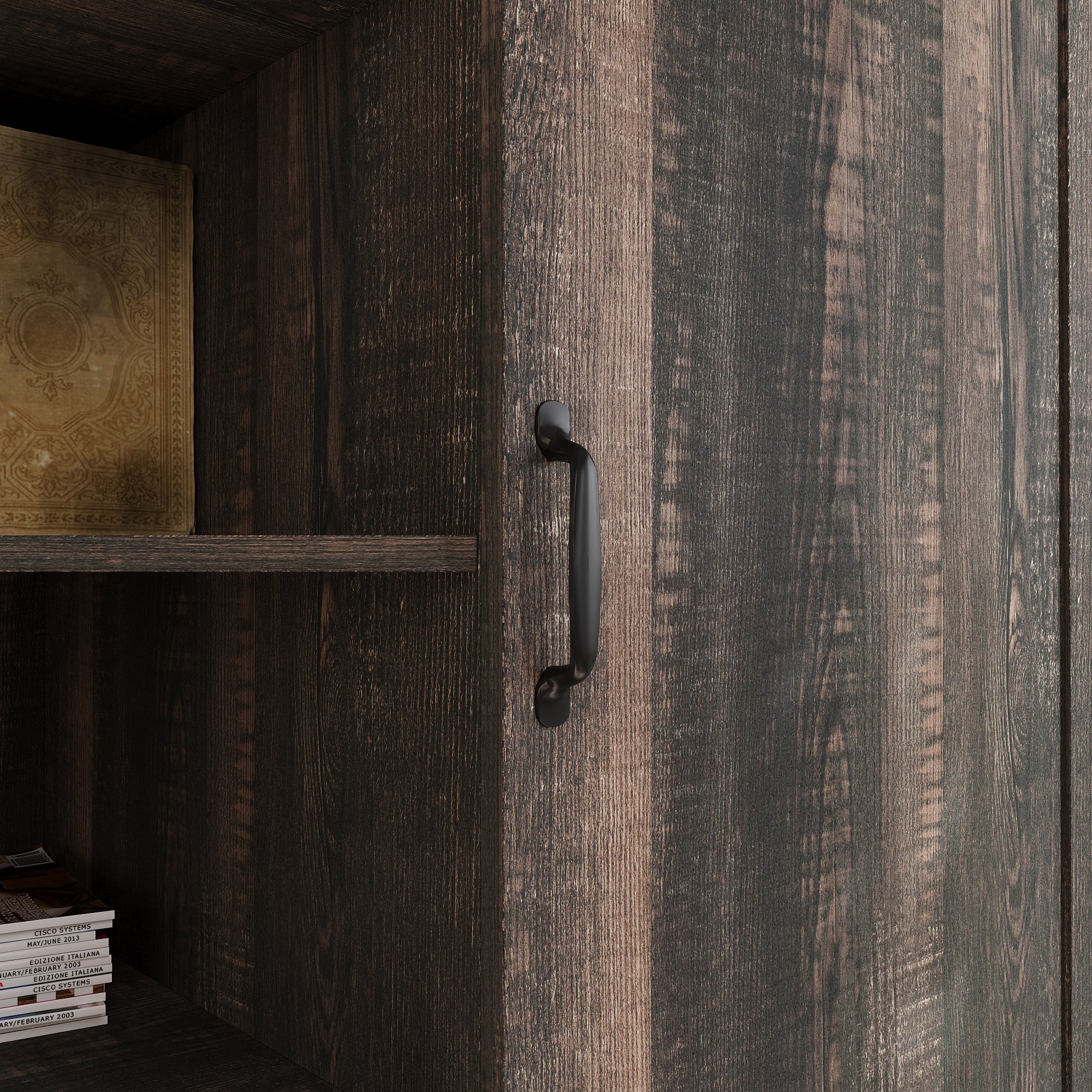 70'' H Trapezoid Bookcase & Storage Cabinet