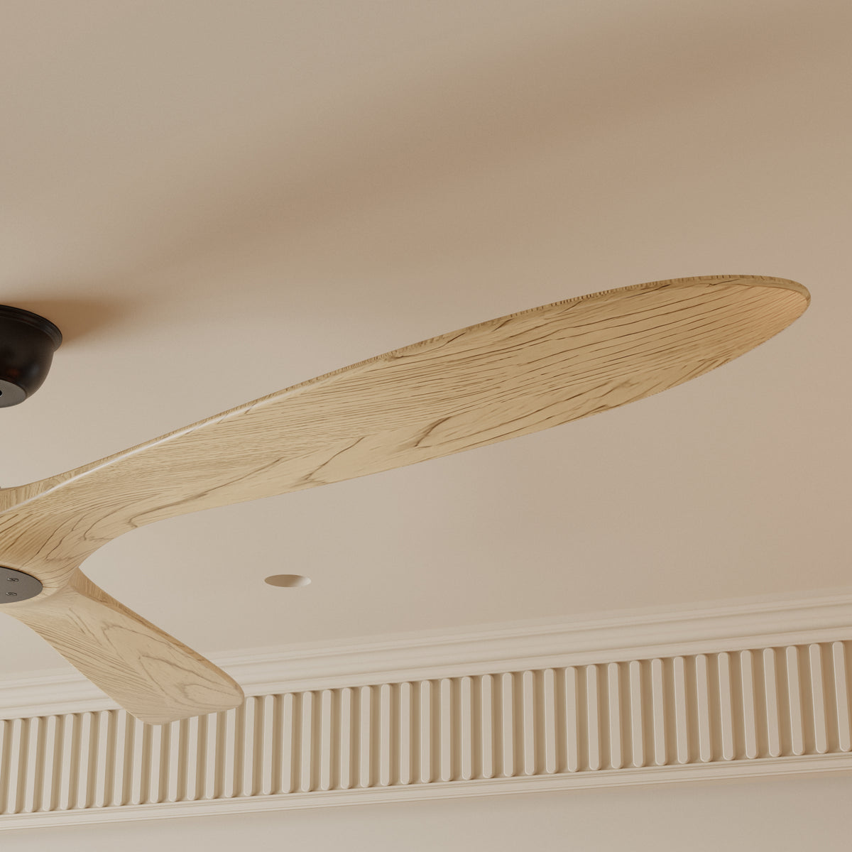 72 inch Modern Brown Ceiling Fan with 3 Wood Blades