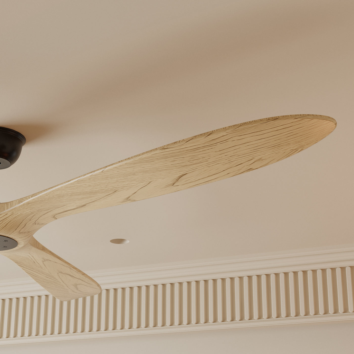 72" Modern Brown Ceiling Fan with 3 Wood Blades