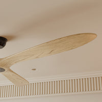 72" Modern Brown Ceiling Fan with 3 Wood Blades