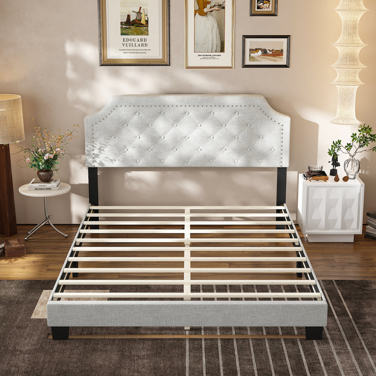 Low Profile Platform Bed With Modern Design