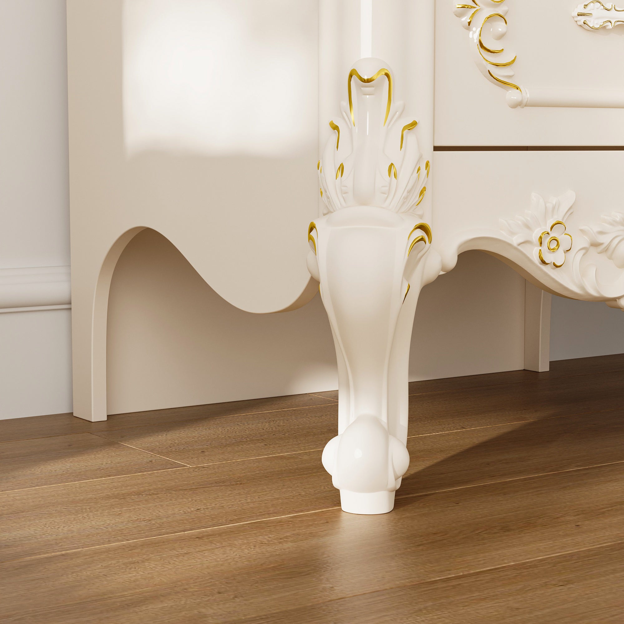 Elegent Nightstand With 2 Drawers