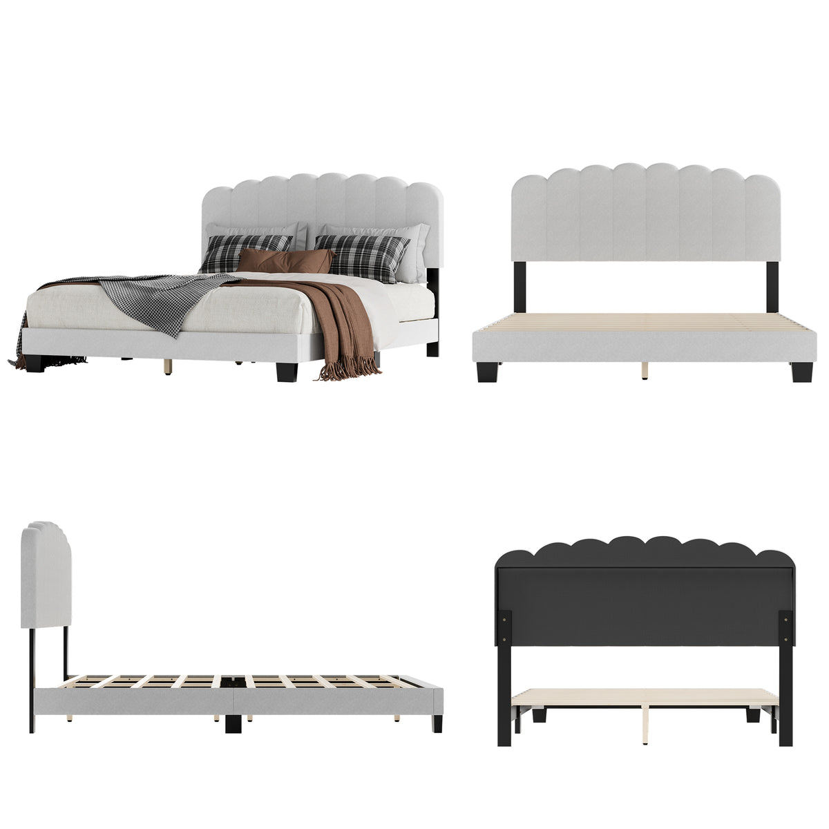 Low Profile Platform Bed With Modern Design