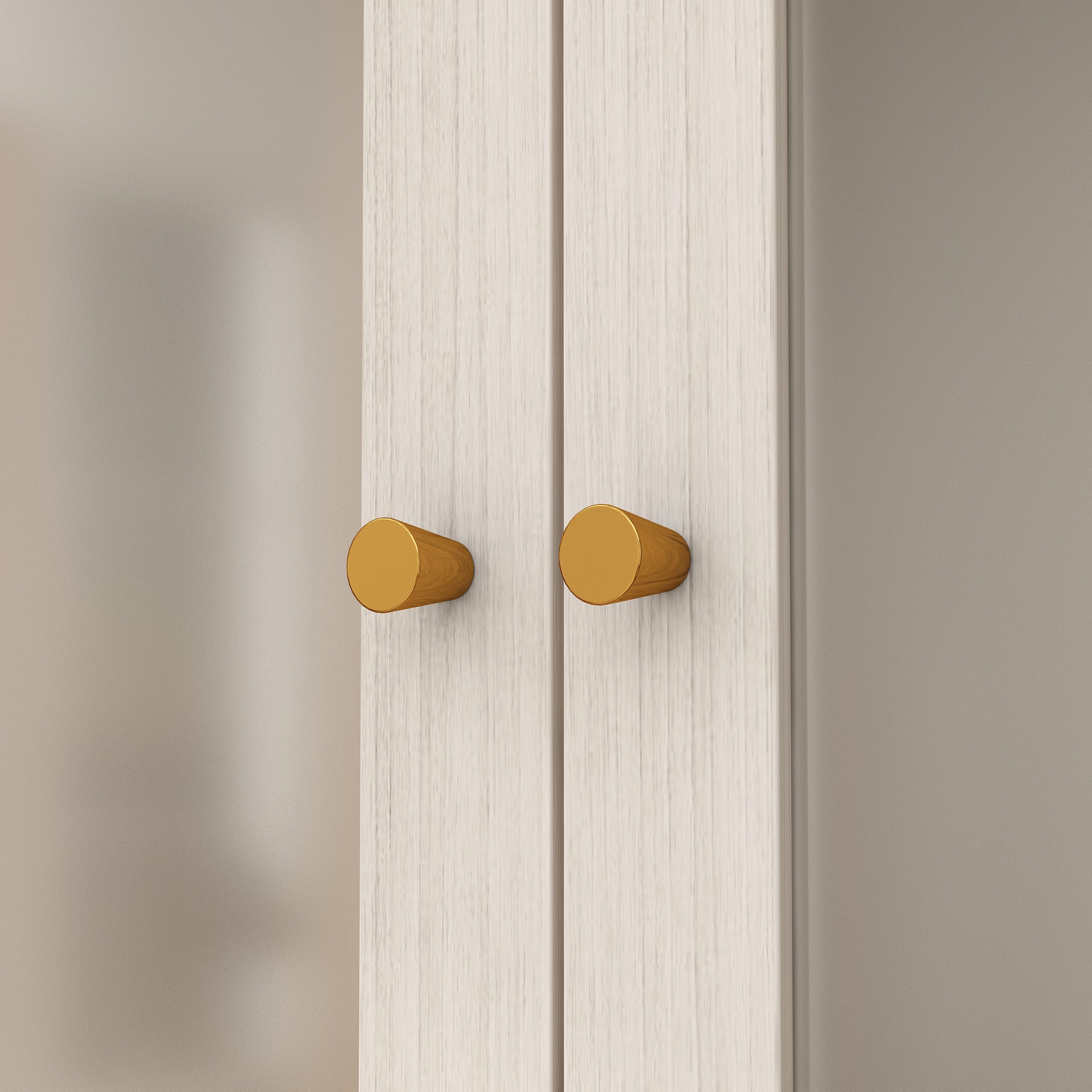 Elegant Multi-Compartment Wardrobe with Frosted Glass Doors & Ample Storage