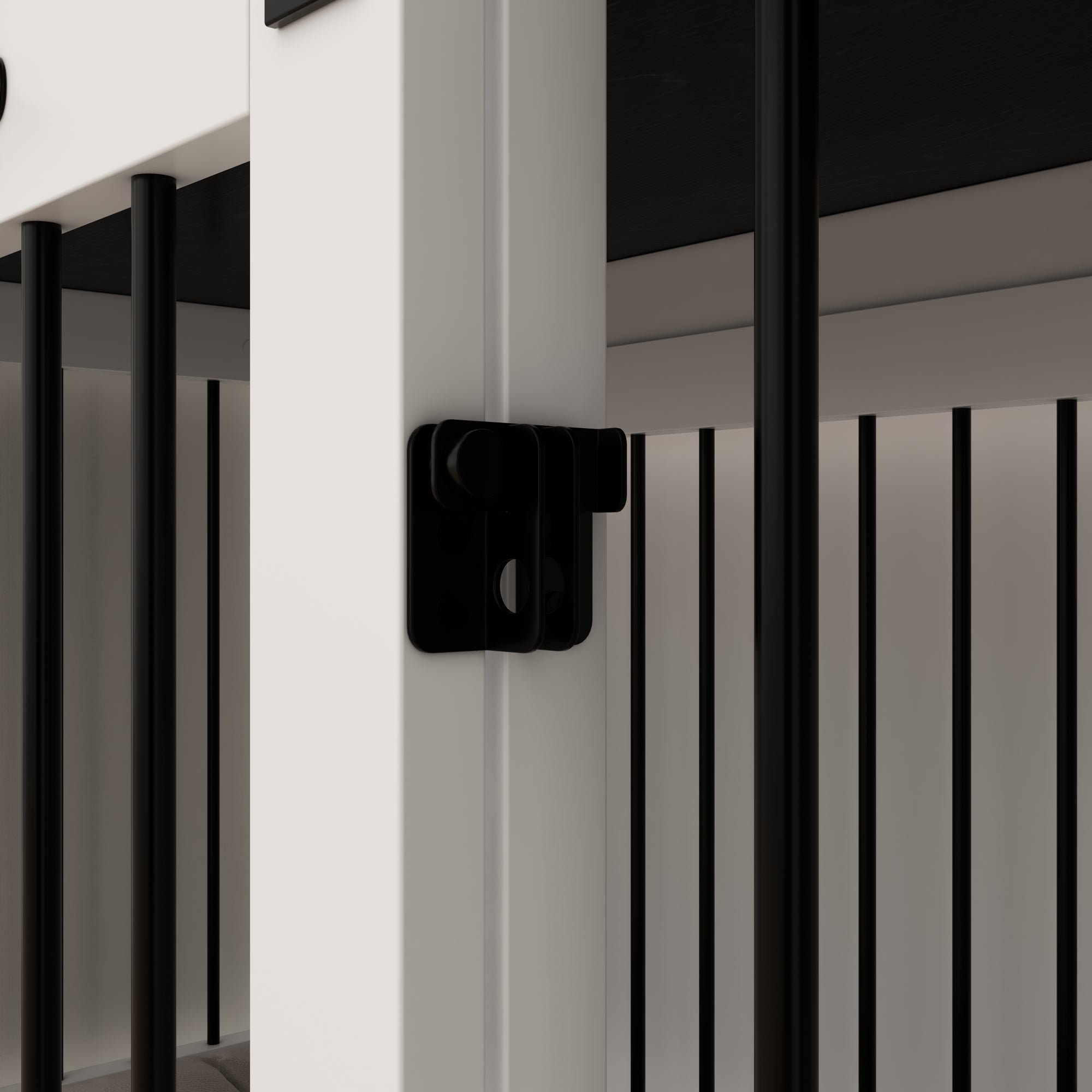 Barn Door Dog Crate with Lock