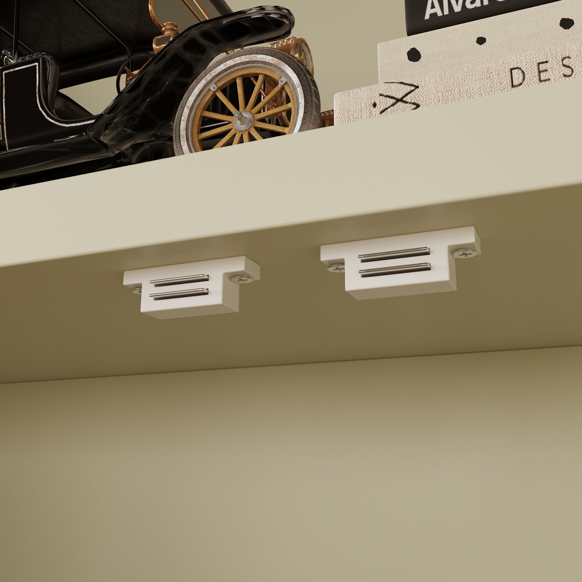 71'' H X 36.4'' W Arched Bookcase 5-Tier Cabinet