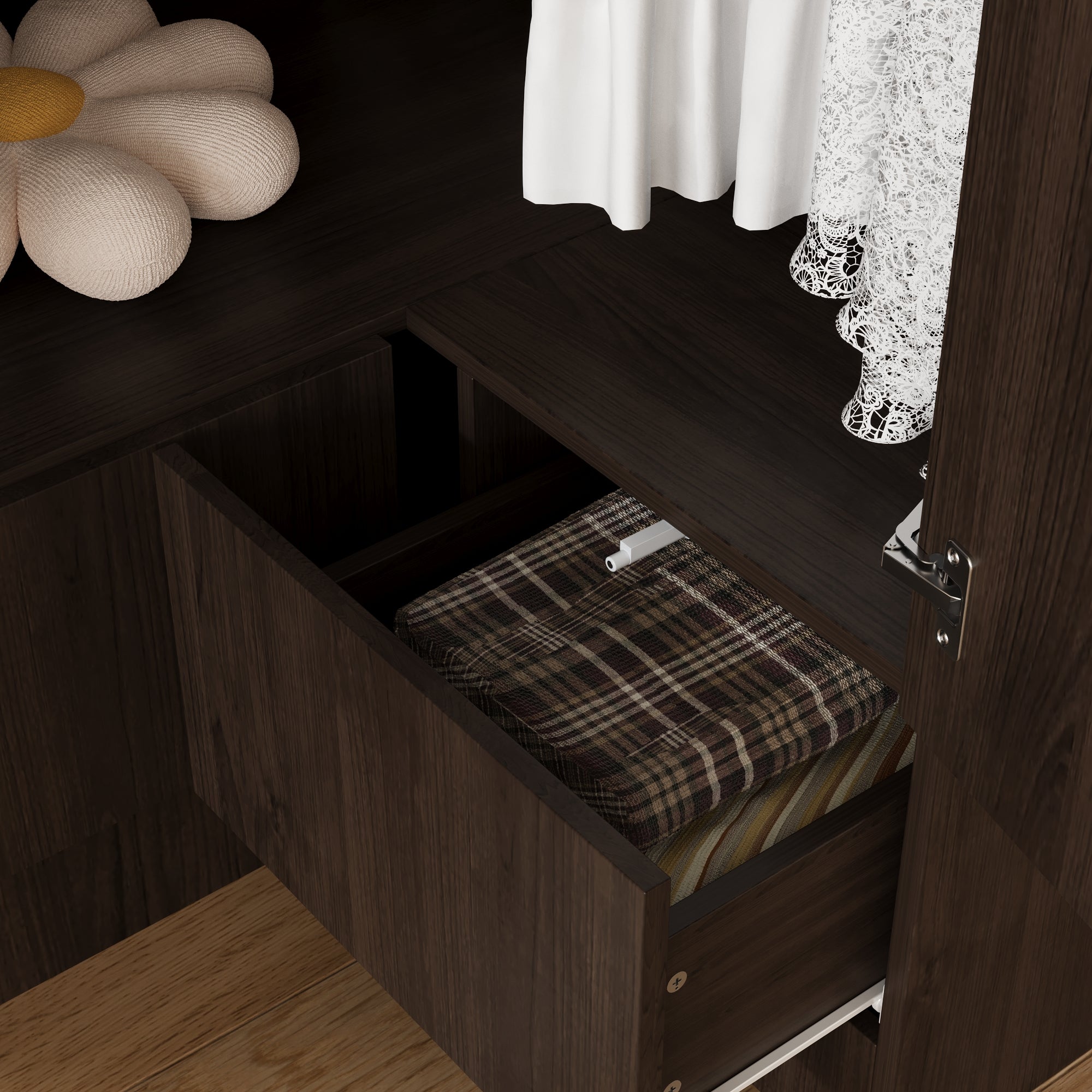 Corner Wardrobe With 2 Doors And 2 Drawers