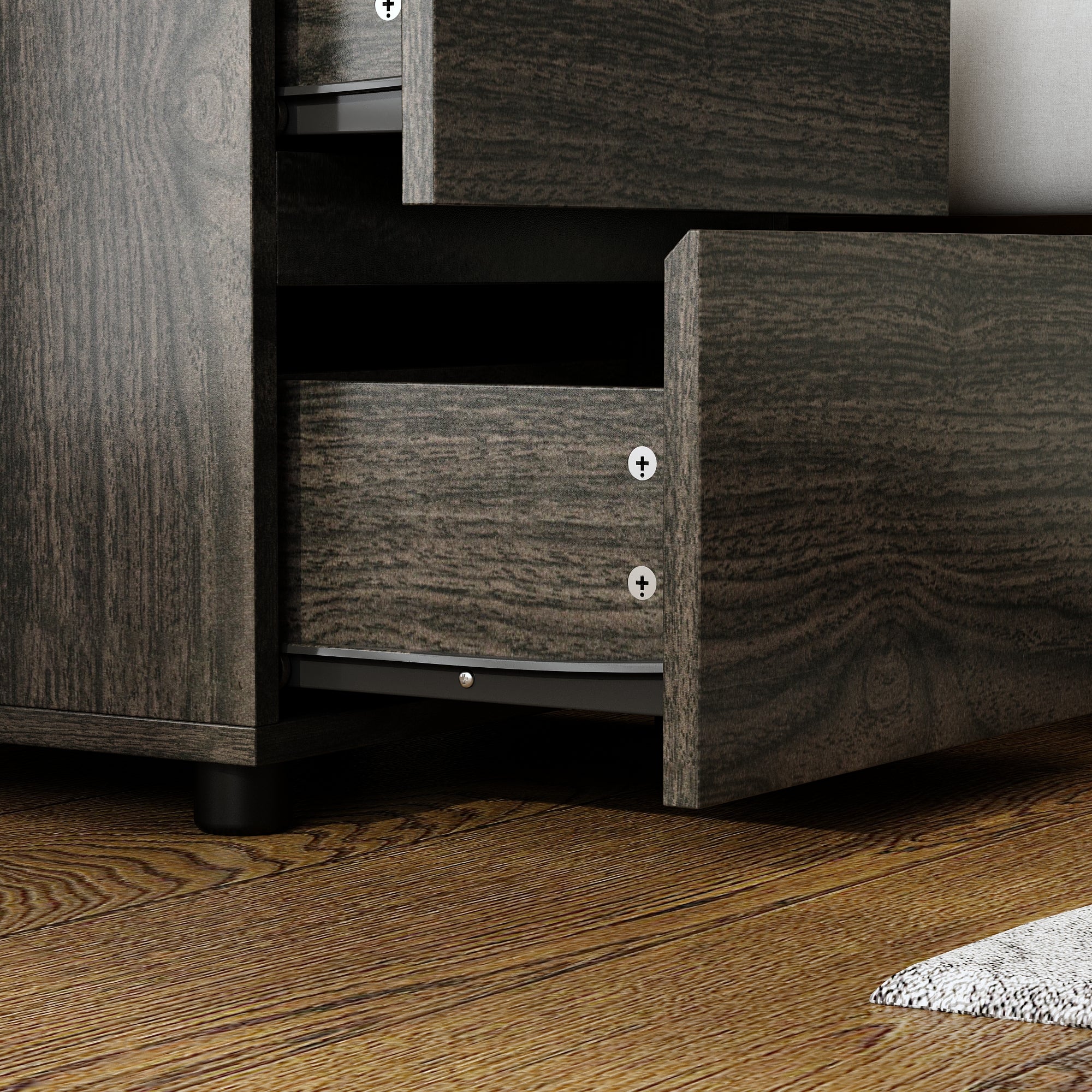 2-Drawer Chest Dresser Sideboard Night Table in Bedroom