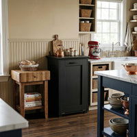 Modern Deodorizing Trash Can in Black  