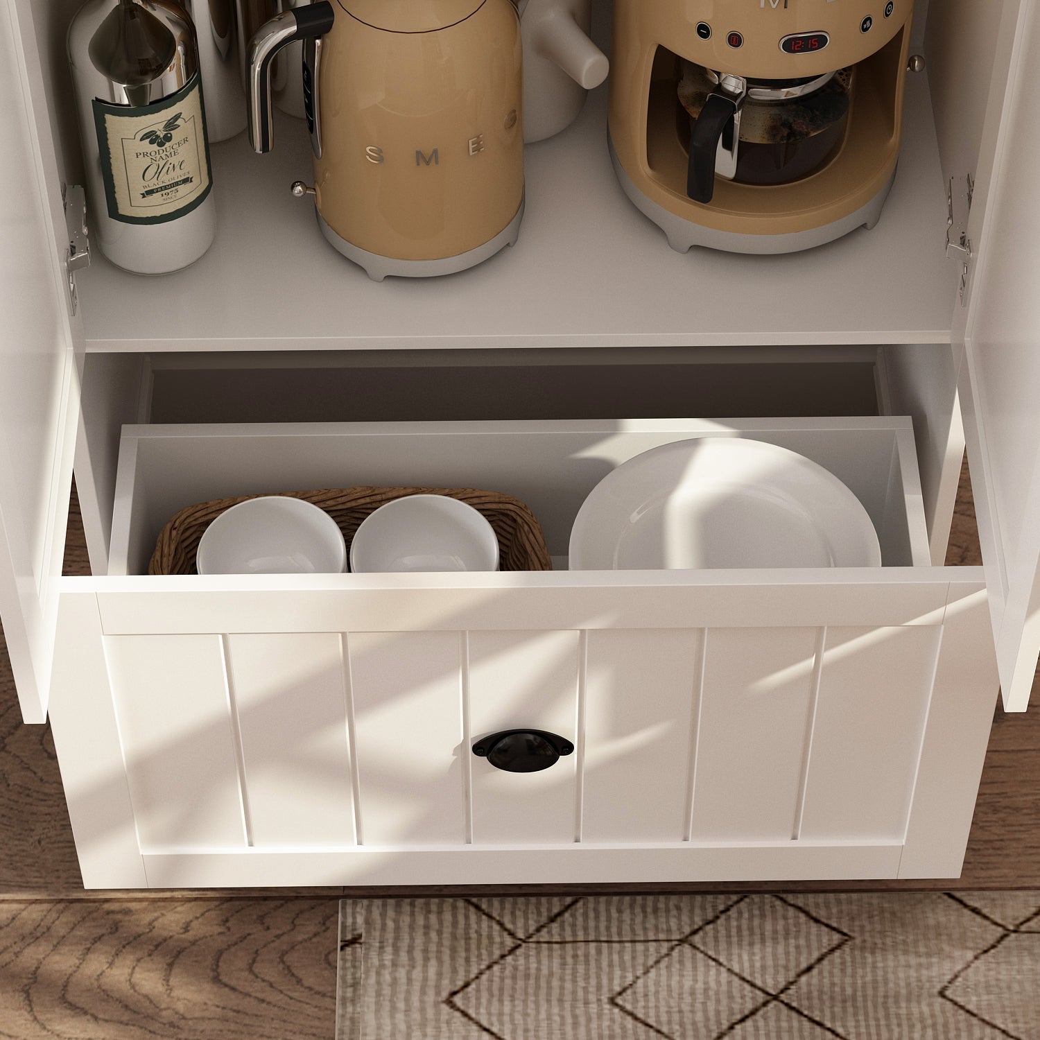 Hall Tree Shelf Rack Shoe Storage Coat Organizer Cabinet for Entryway in Combination