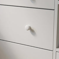 47.2" Modern White Nursery Storage Dresser Chest Changing Table