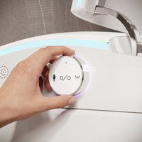 28.2" Modern White Smart Bidet Toilet with UV Sterilization, Heated Seat, Pre-Wash and Warm Air Dryer