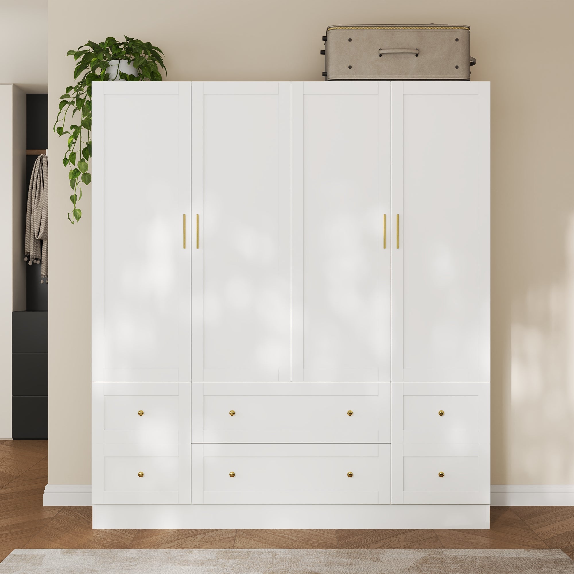 4-Door Wardrobe With Optimized Storage