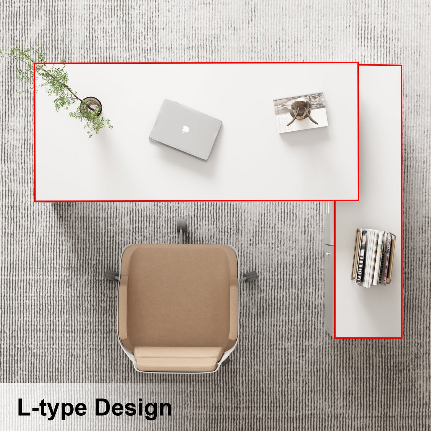 L-Shaped Computer Desk Writing and Gaming Desk with Drawers and Shelves for Home Office