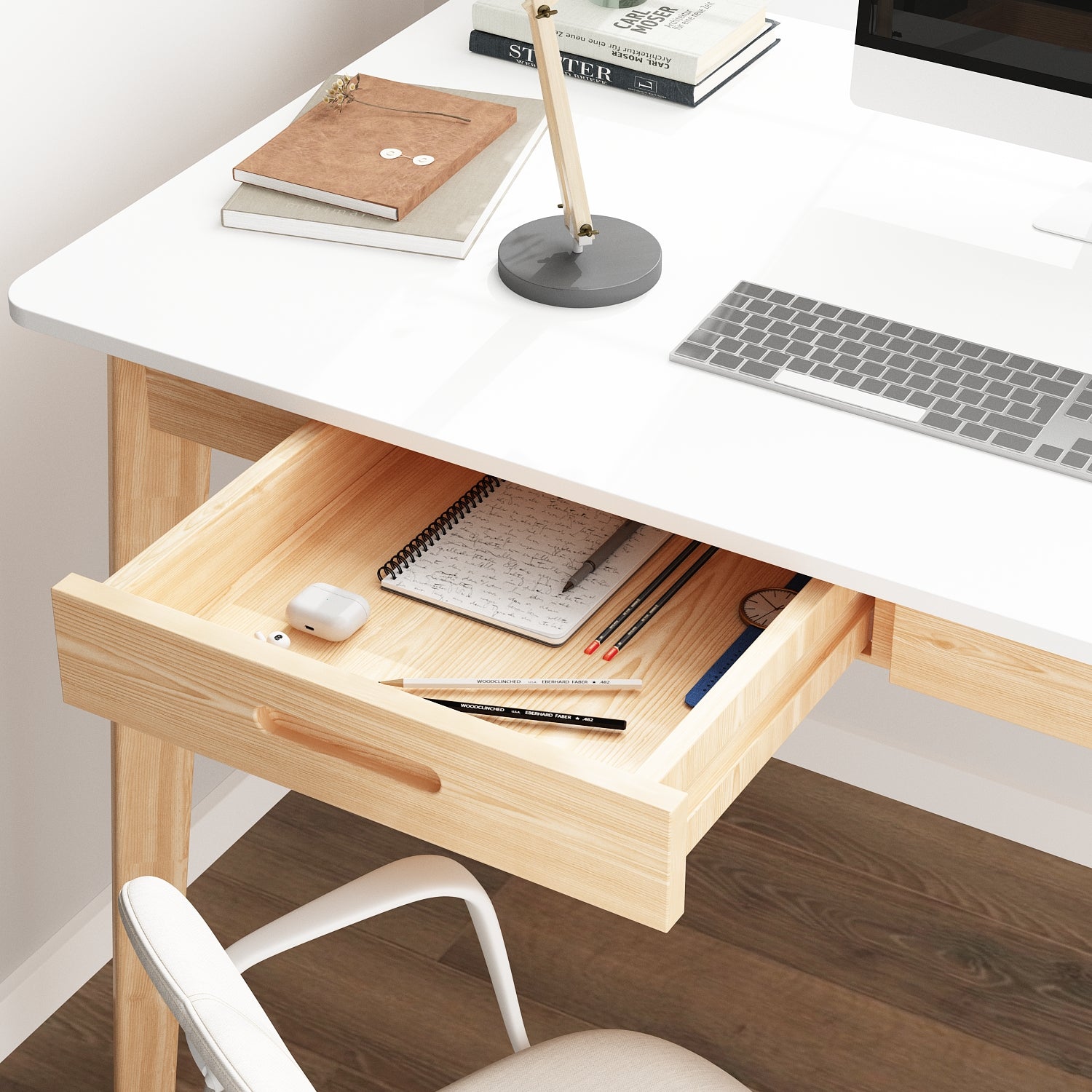 #Color_White&Light brown