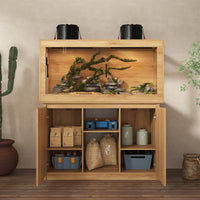Natural Wood Reptile Terrarium 