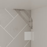 30 inch Modern White Food Pantry with Wall-Mounted Cabinet