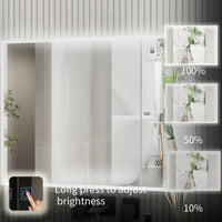 46.1" Minimalist Mirror Medicine Cabinet with Lights and Defogger