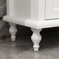 70.9" Modern Minimalist White TV Stand with Cabinets And Drawers