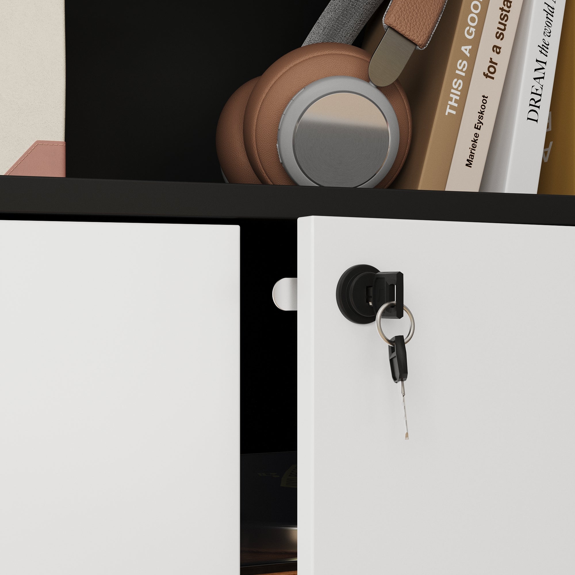 35.4'' H X 31.5'' W Elegant Filing File Storage Cabinet With Lock