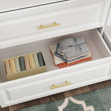 Family Cabinet Wardrobe Bedroom Armoire Home Closet 4 Doors and Drawers