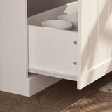 Hall Tree Shelf Rack Shoe Storage Coat Organizer Cabinet for Entryway in Combination