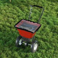 80 Lbs Adjustable Tow Behind Grass Seed & Fertilizer Spreader