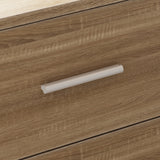 63 inches Modern Minimalist White Standing Desk With 3 Drawers, 2 Exterior Shelves, Electric Lift