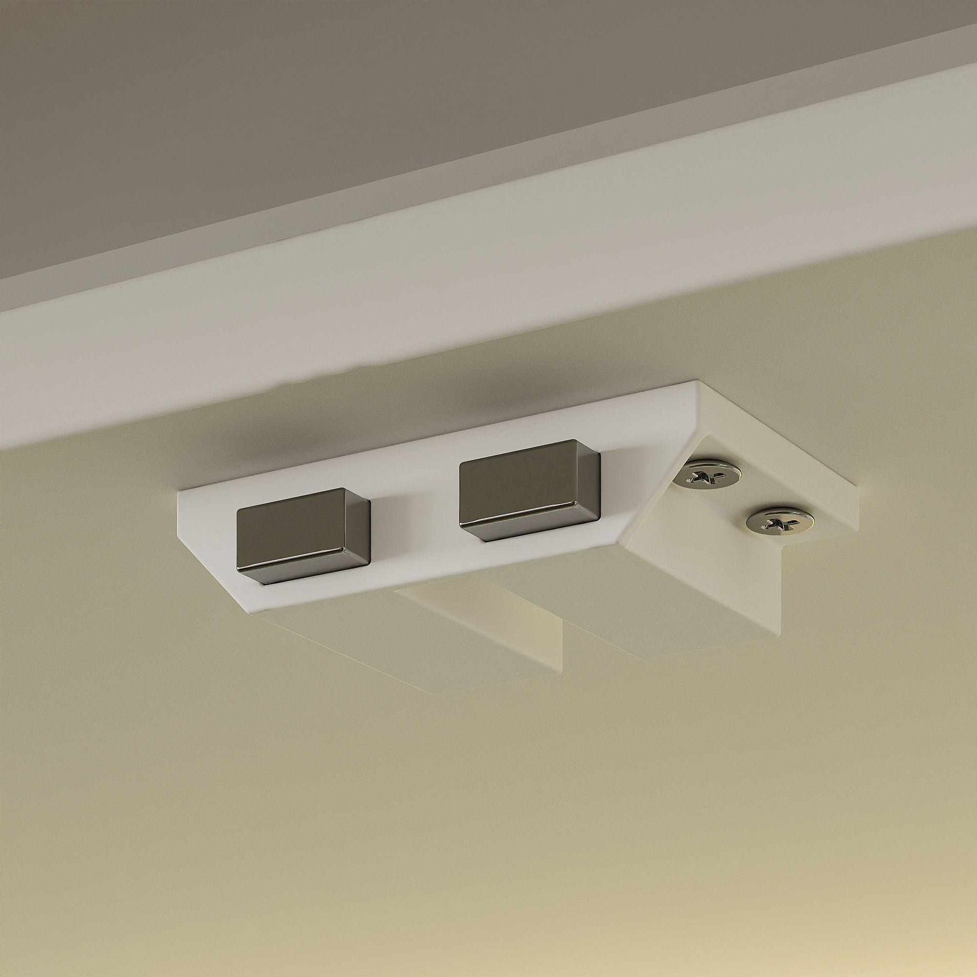 Elegant Bathroom Cabinet With Glass Doors & Smart LED Light