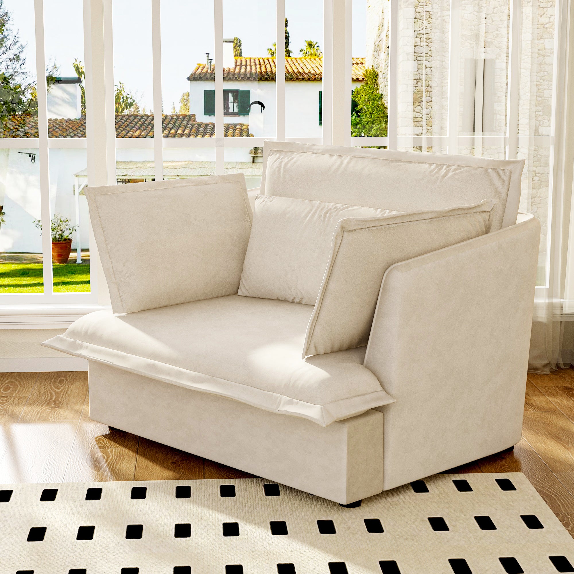 47.2'' W Upholstered Single Sofa