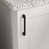 40 inch Modern White Kitchen Pantry Cabinet with Upper & Lower Cabinets
