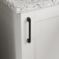 40" Modern White Kitchen Pantry Cabinet with Upper & Lower Cabinets