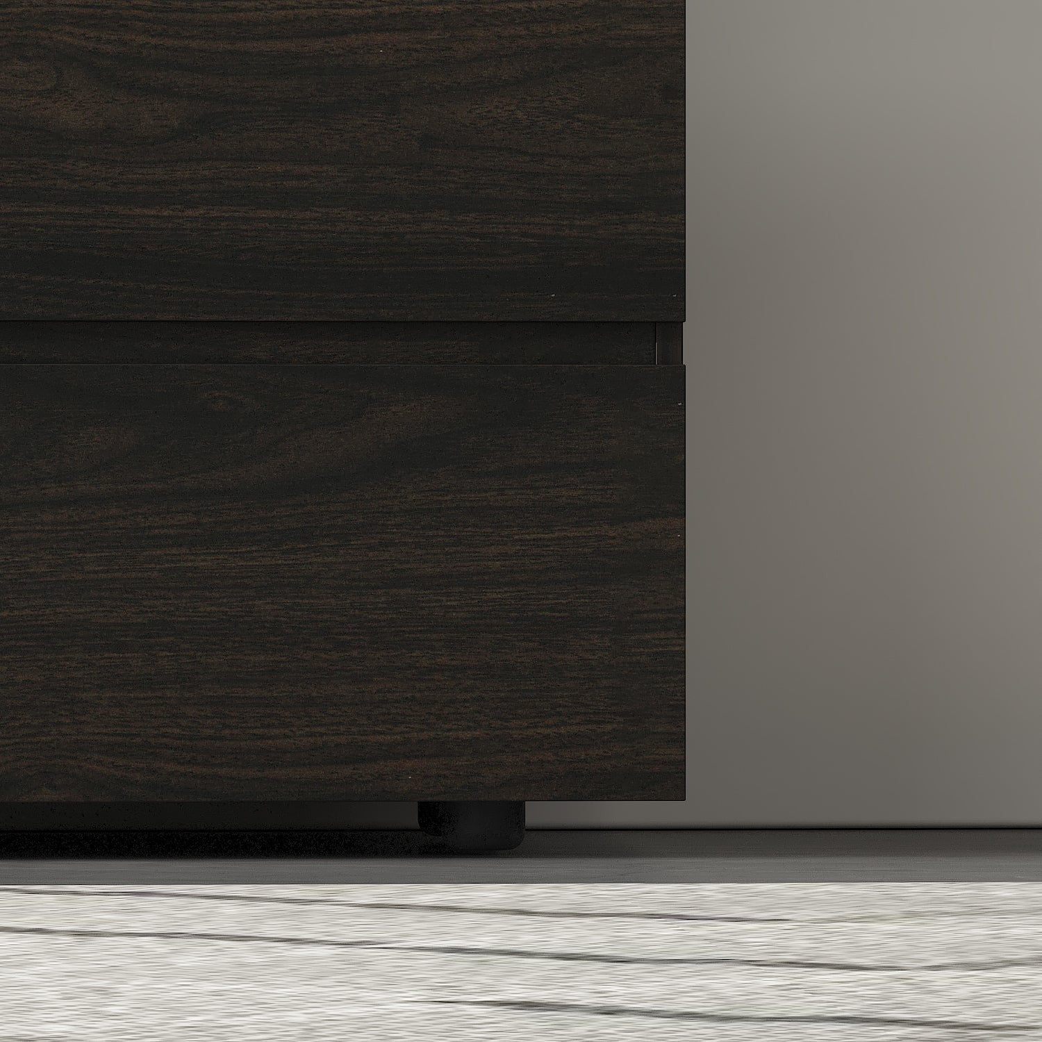 Distressed 6-Drawer Sideboard with Grain Texture - 59" Wide