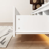 71 inch Minimalist High Gloss TV Stand with LED Ambiance