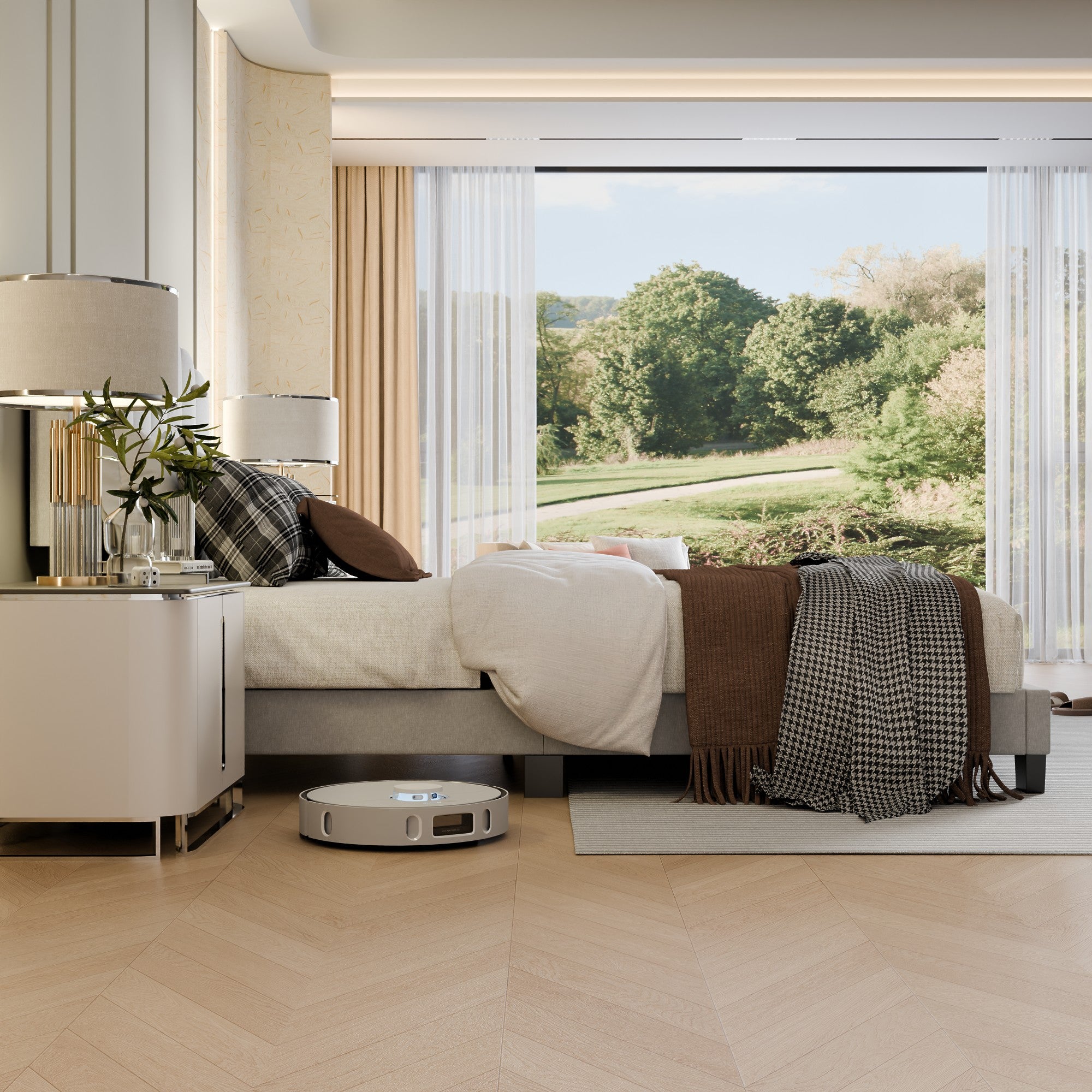 Low Profile Platform Bed With Modern Design