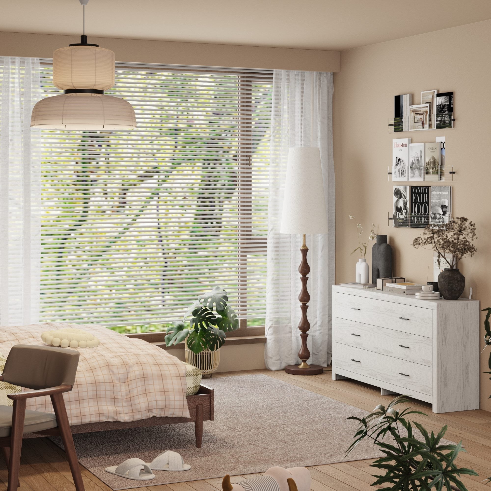 6-Drawer Dresser With Rustic Style