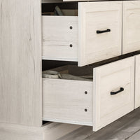 70.9" Modern White/Gray Dresser with 9 Drawers
