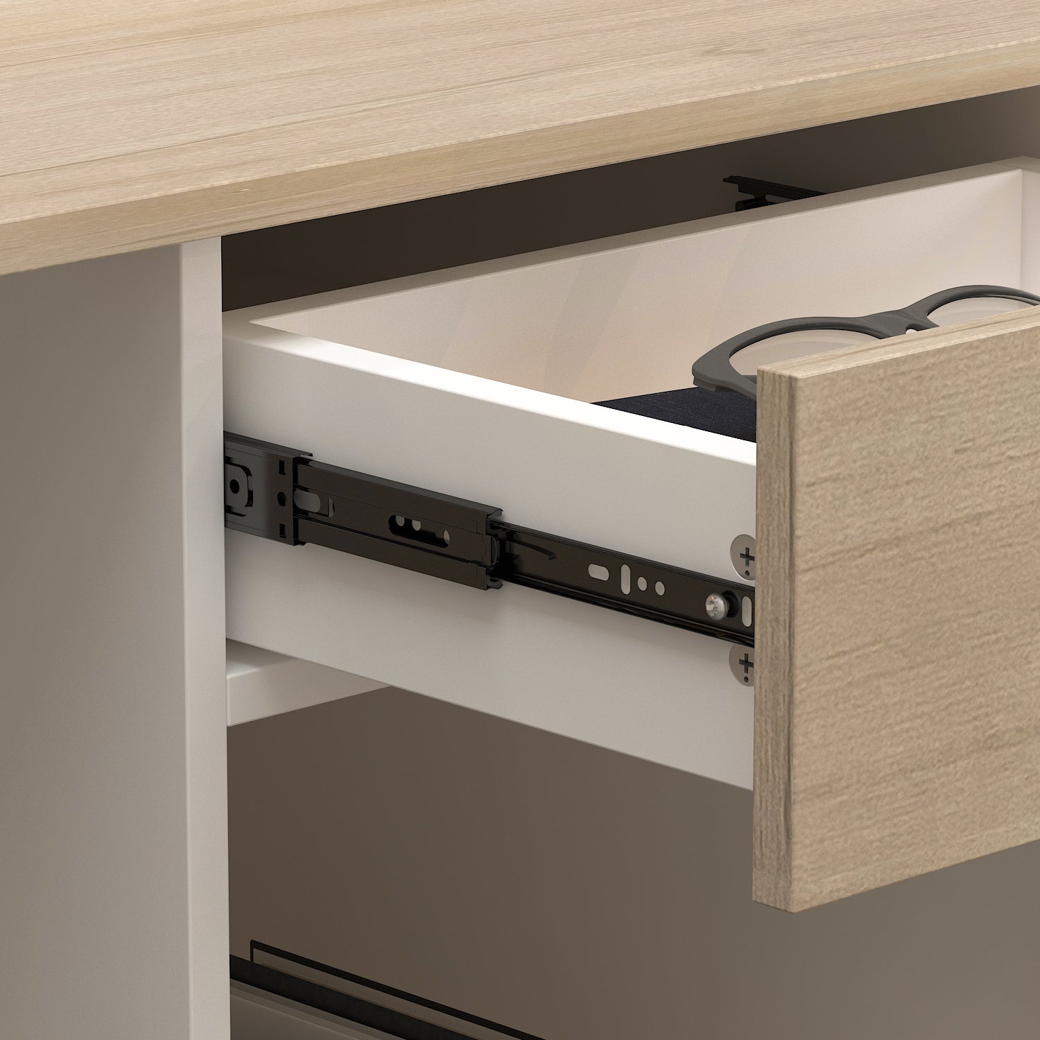 Reception Desk with Counter & Filing Cabinets for Checkout & Retail