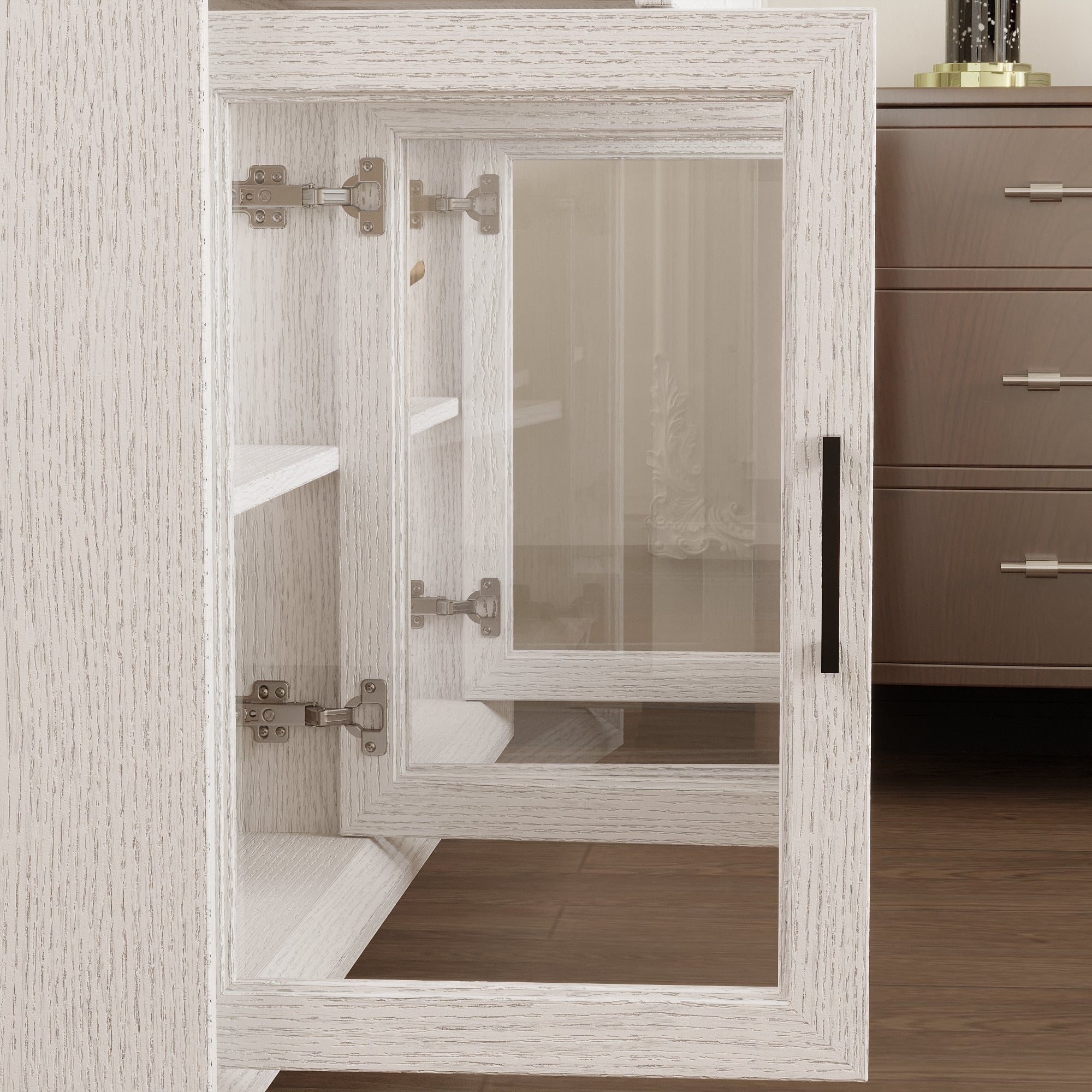 63" W Sideboard Cabinet Buffet Storage Cabinet