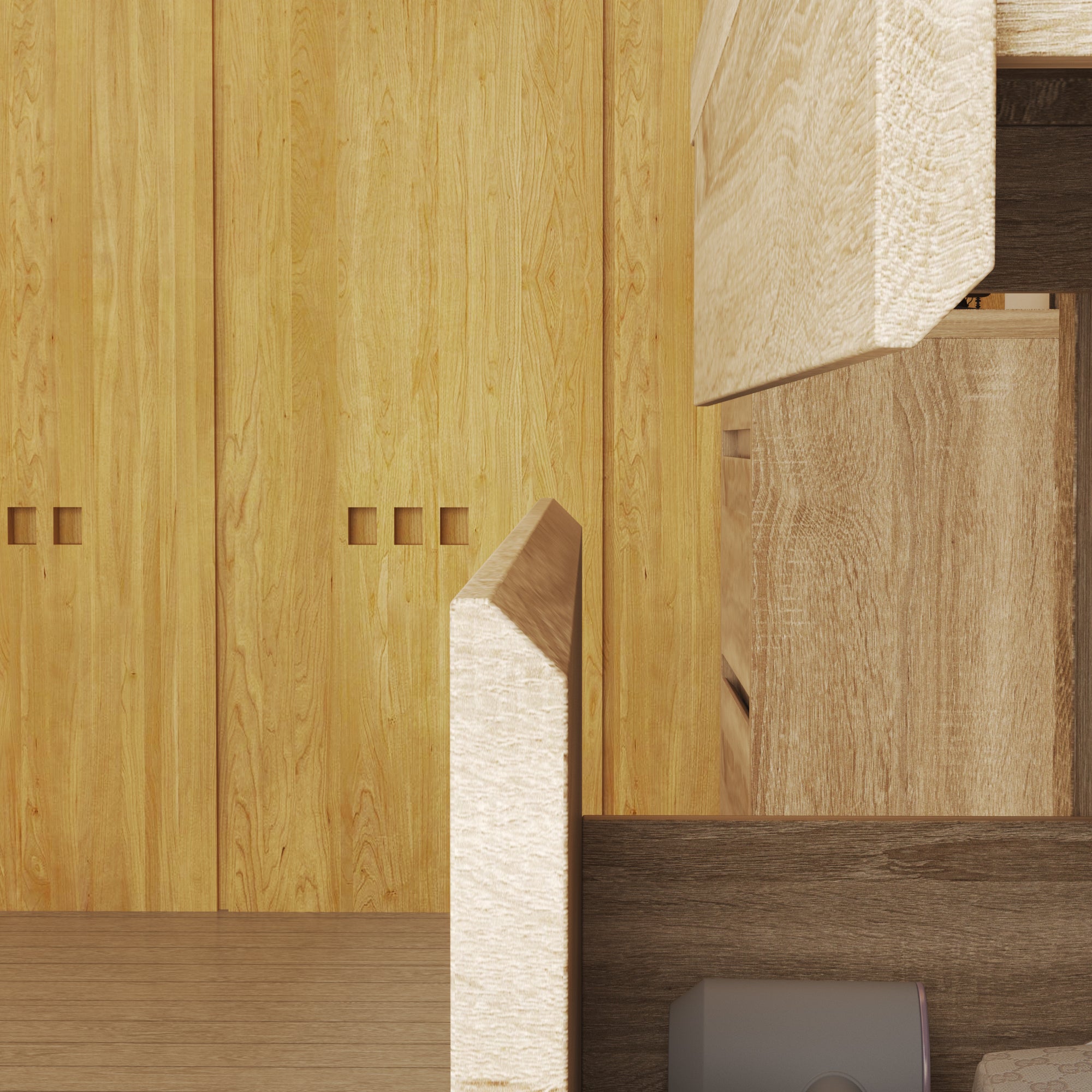 Lockable Smart Nightstand With Gun Drawer