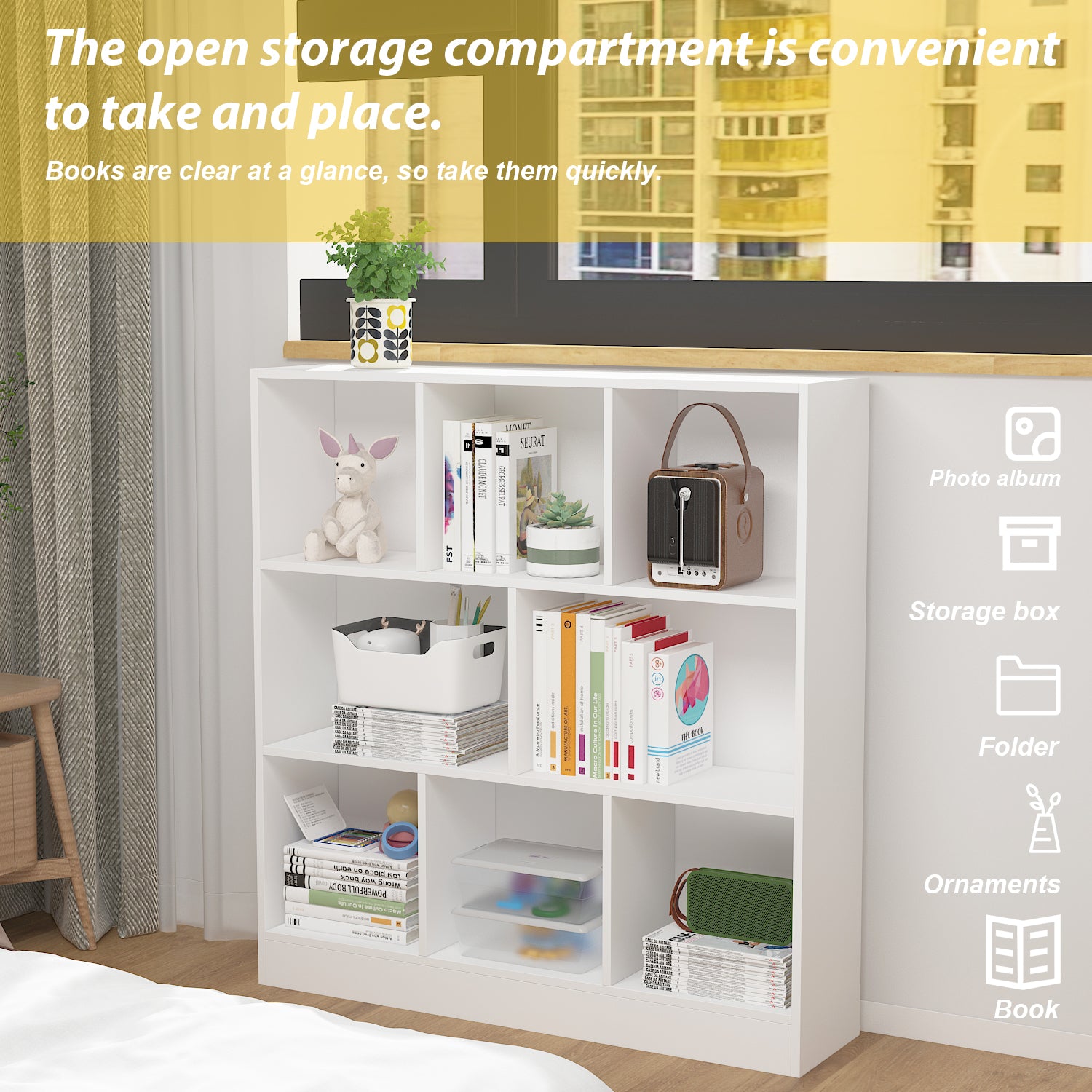 39.4'' W Cube Bookcase