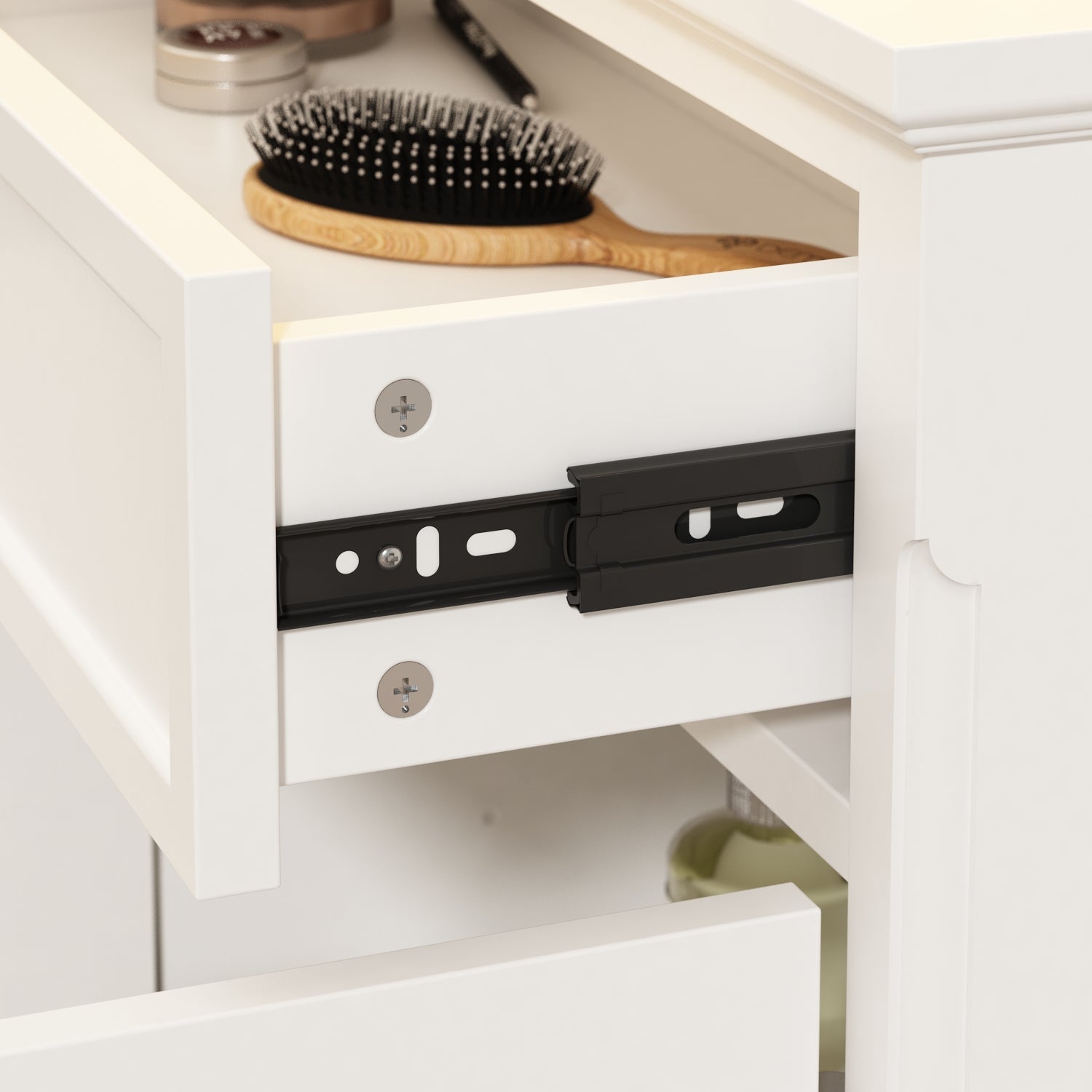 Sideboard Contemporary Buffet Storage Cabinet with Drawers & Doors Buffet Cabinet