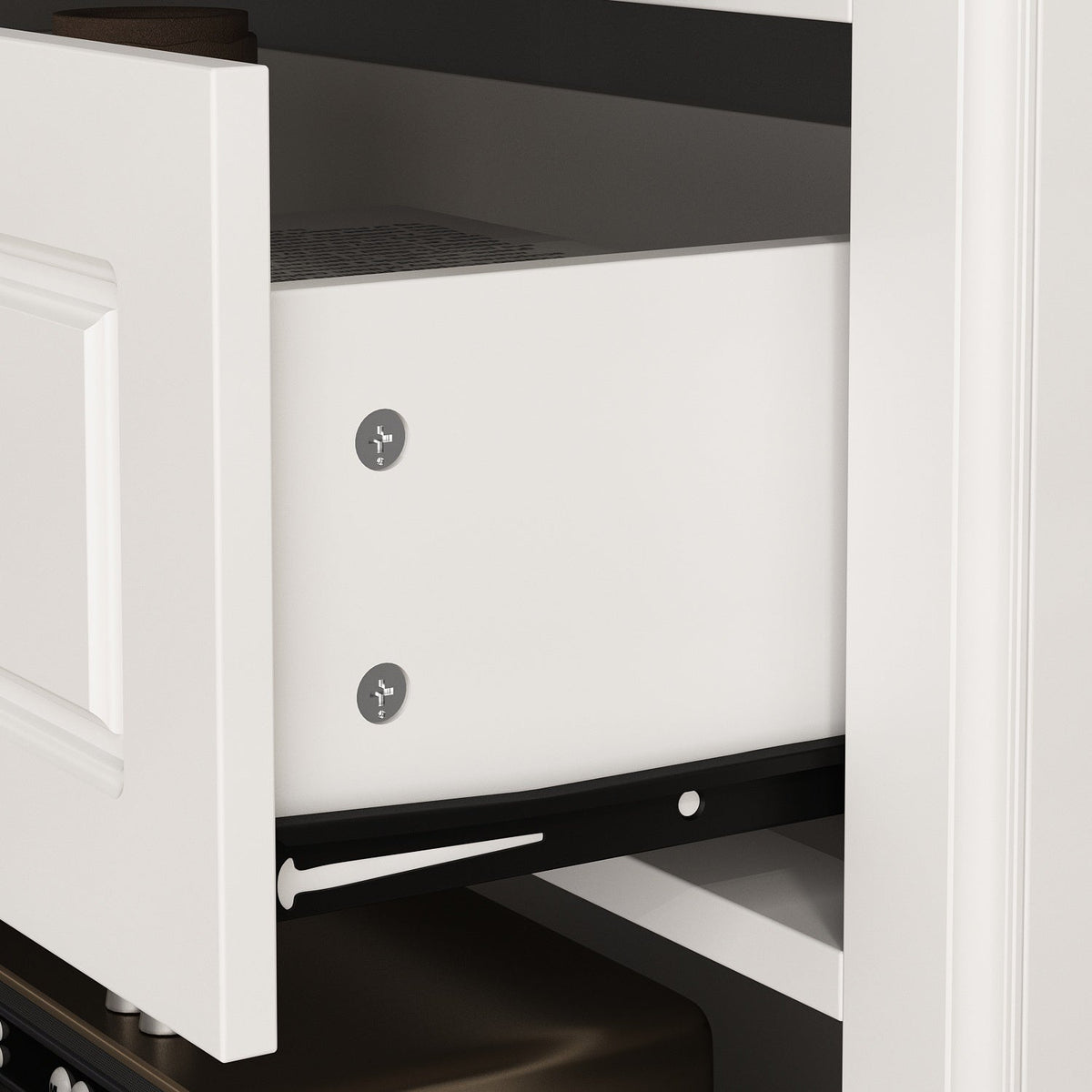 31.5" Modern Minimalist White Wooden 6-Drawer Tall Dresser Chest for Home Storage