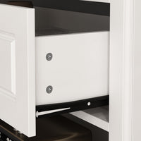 31.5" Modern Minimalist White Wooden 6-Drawer Tall Dresser Chest for Home Storage