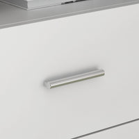 L-Shaped Computer Desk Writing and Gaming Desk with Drawers and Shelves for Home Office
