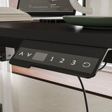 63" Modern Standing Desk with Pegboard Organizer and Keyboard Tray